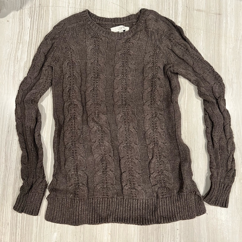 Ann Taylor Loft Cable Knit Sweater